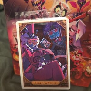 Hazbin Hotel Trading Cards HATE WATCH Promo Card (PR-20) (PREMIUM FOIL)